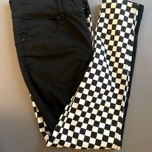 Checkered Split HT Pants